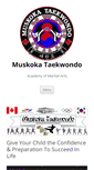 Mobile Screenshot of muskokataekwondo.com